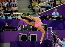 İlk Avropa Oyunlarında bədii gimnastika üzrə təsnifat yarışları keçirilir. Bakı, Azərbaycan, 19 iyun 2015